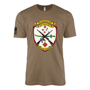 3rd Battalion 23rd Marines Sailor Jerry Style T-Shirt - Woodland Brown
