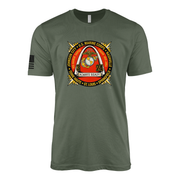 3rd Battalion 24th Marines Sailor Jerry Style T-Shirt - Military Green