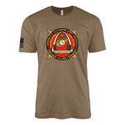 3rd Battalion 24th Marines Sailor Jerry Style T-Shirt - Woodland Brown