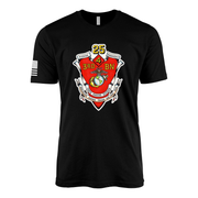 3rd Battalion 25th Marines Sailor Jerry Style T-Shirt - Black