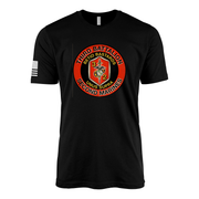 3rd Battalion 2nd Marines Sailor Jerry Style T-Shirt - Black