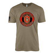 3rd Battalion 2nd Marines Sailor Jerry Style T-Shirt - Coyote Brown