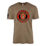 3rd Battalion 2nd Marines Sailor Jerry Style T-Shirt - Woodland Brown