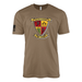 3rd Battalion 5th Marines Modern Flash III Sailor Jerry Style T-Shirt - Woodland Brown