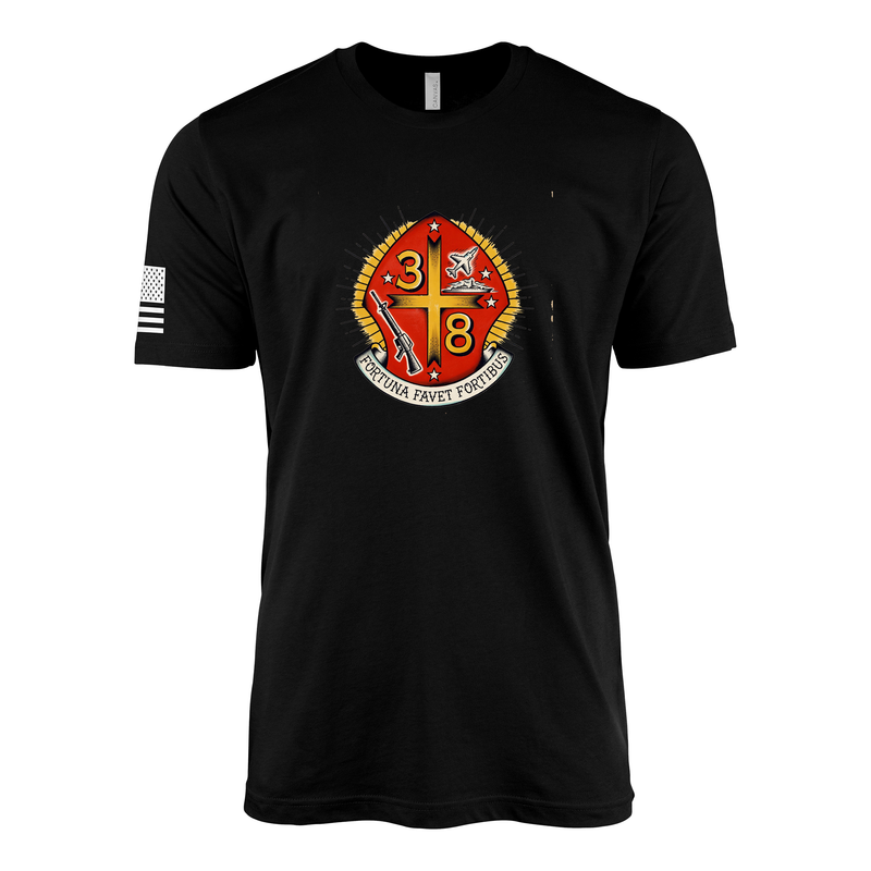 3rd Battalion 8th Marines Sailor Jerry Style T-Shirt