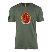 3rd Battalion 8th Marines Sailor Jerry Style T-Shirt - Military Green