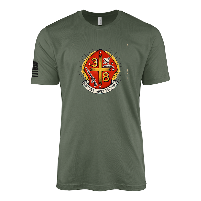 3rd Battalion 8th Marines Sailor Jerry Style T-Shirt