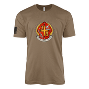 3rd Battalion 8th Marines Sailor Jerry Style T-Shirt - Woodland Brown