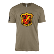 3rd Battalion 9th Marines The Walking Dead Sailor Jerry Style T-Shirt - Coyote Brown
