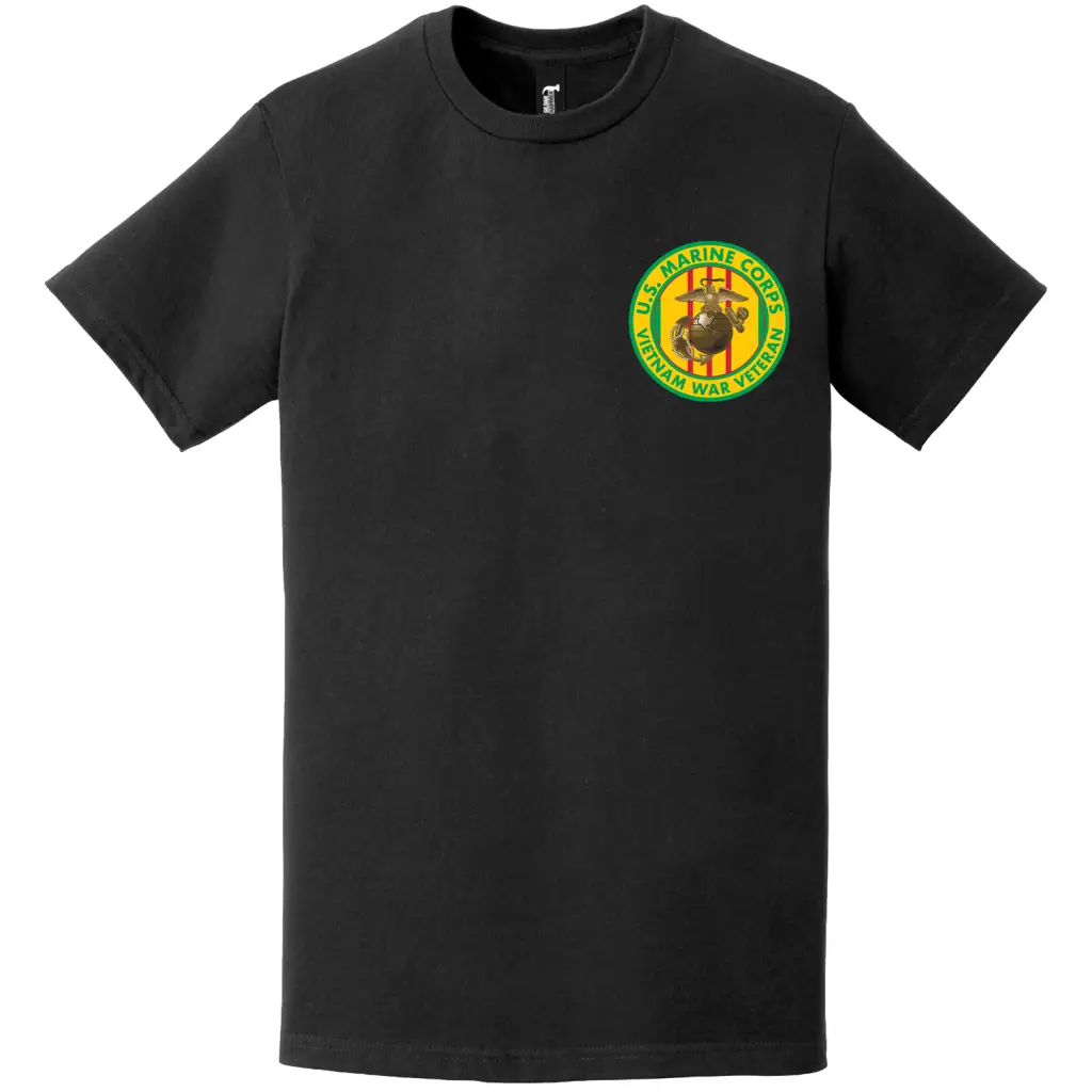 U.S. Marine Corps Vietnam Veteran Left Chest T-Shirt Tactically Acquired   