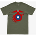 USMCA WWI Roundel Military Green T-Shirt Tactically Acquired   