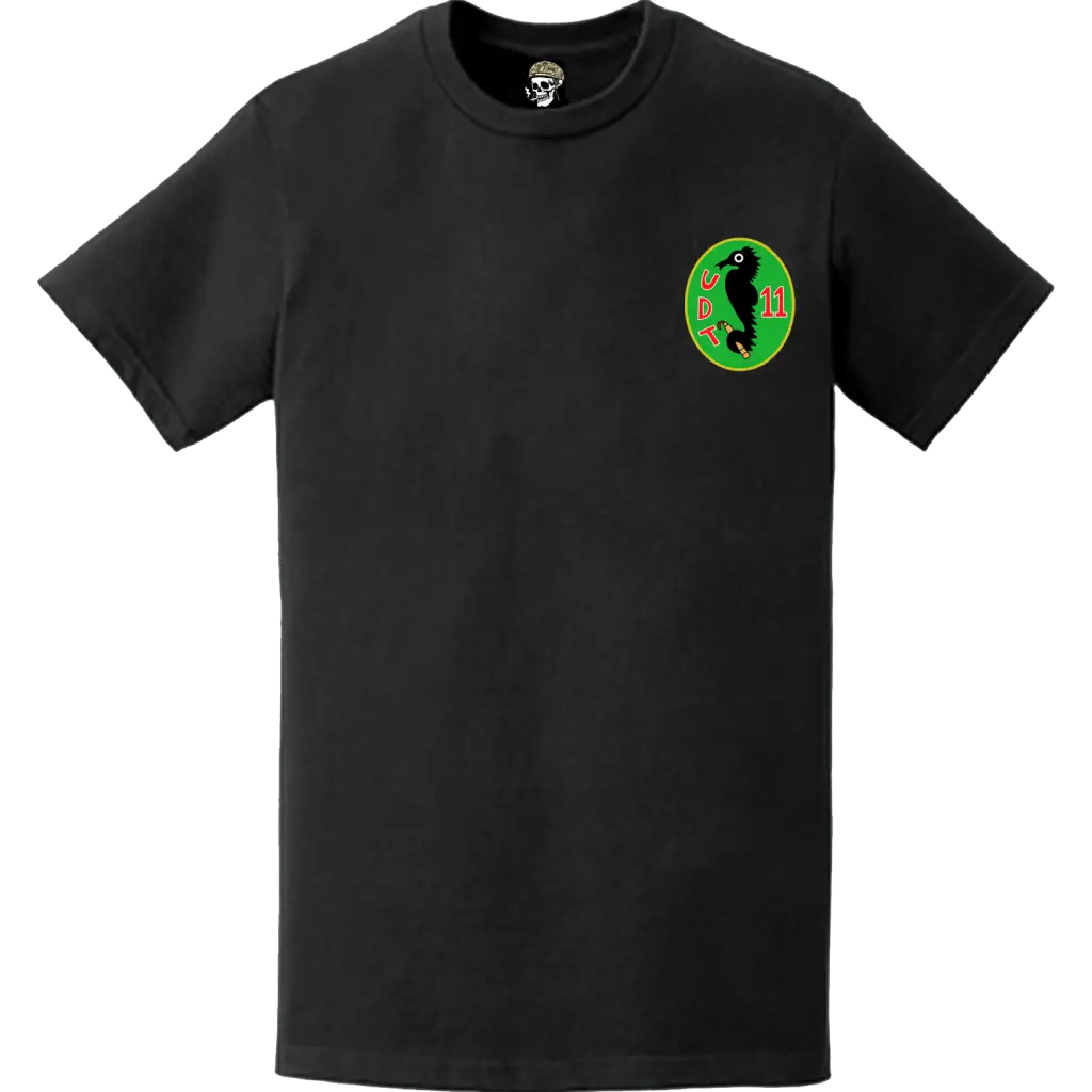USN UDT-11 Logo Emblem Left Chest T-Shirt Tactically Acquired   