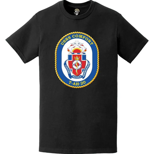 USNS Comfort (T-AH-20) Ship's Crest Emblem T-Shirt Tactically Acquired   