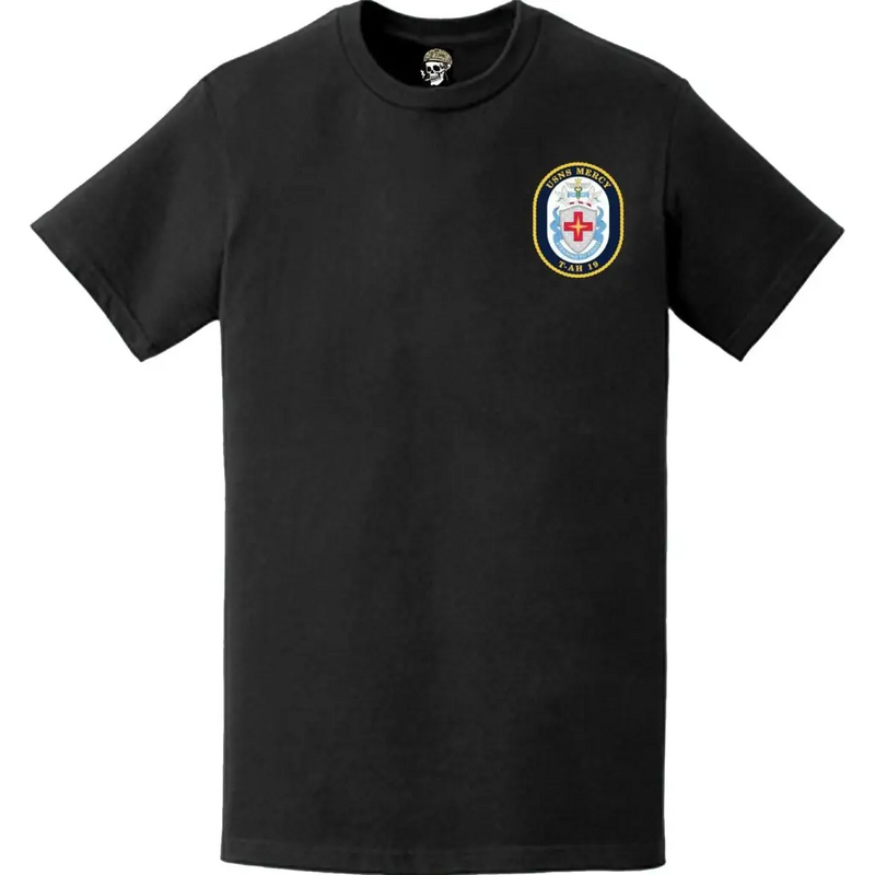 USNS Mercy (T-AH-19) Ship's Crest Emblem Left Chest T-Shirt