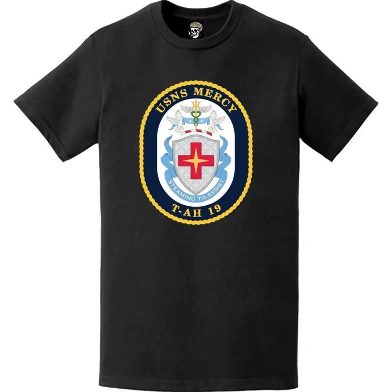 USNS Mercy (T-AH-19) Ship's Crest Emblem T-Shirt