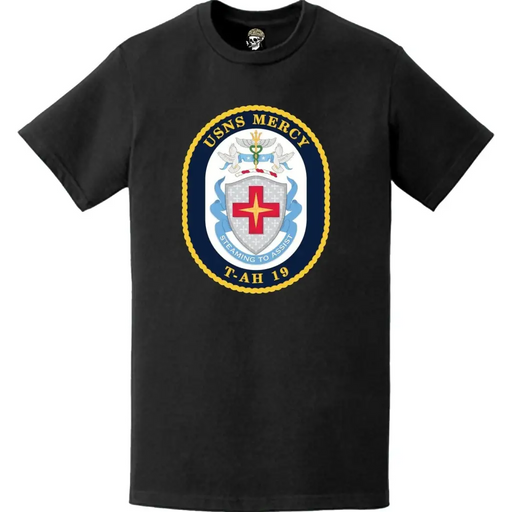 USNS Mercy (T-AH-19) Ship's Crest Emblem T-Shirt Tactically Acquired   