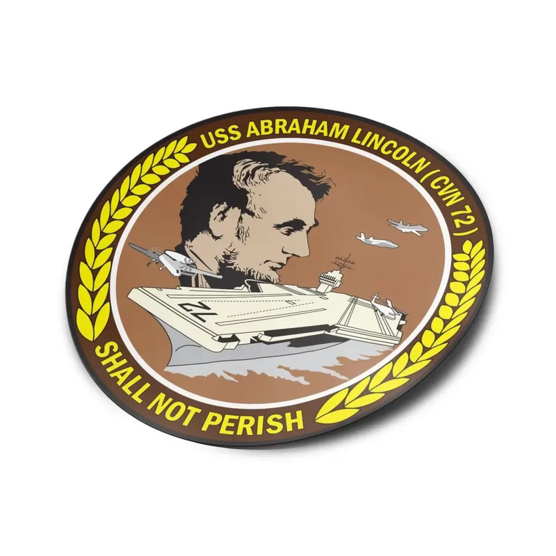 USS Abraham Lincoln (CVN-72) Die-Cut Vinyl Sticker Decal