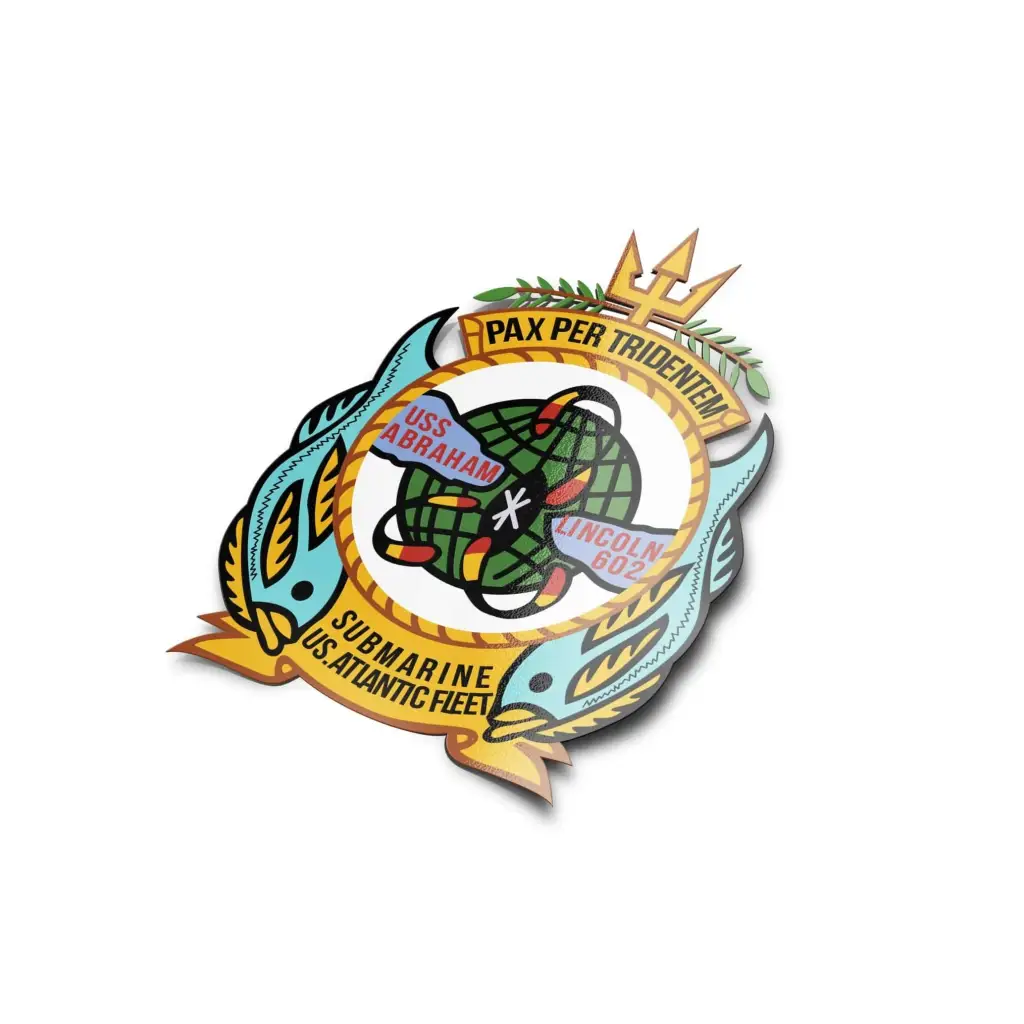 USS Abraham Lincoln (SSBN-601) Die-Cut Sticker Decal Tactically Acquired   