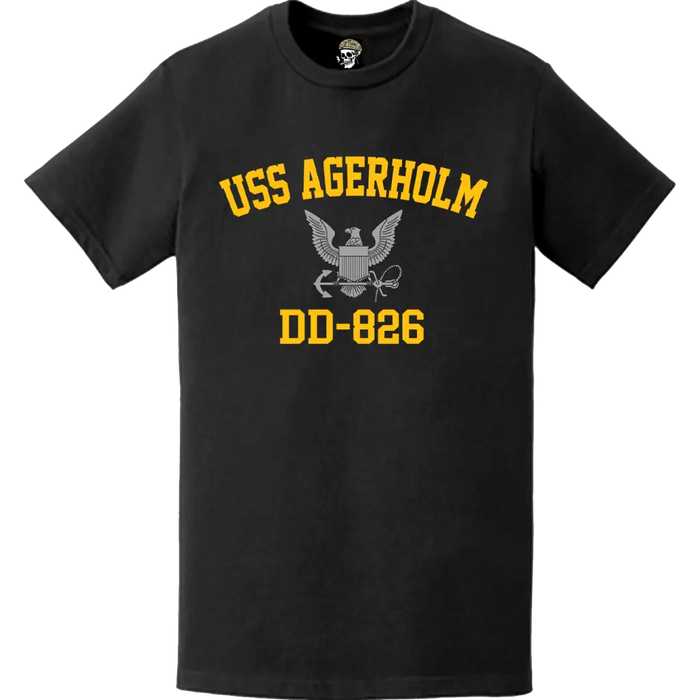 USS Agerholm (DD-826) Commemorative Logo Veteran T-Shirt Tactically Acquired   