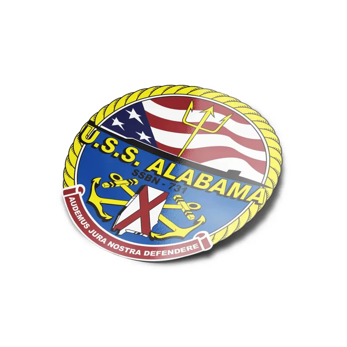 USS Alabama (SSBN-731) Die-Cut Vinyl Sticker Decal Tactically Acquired   