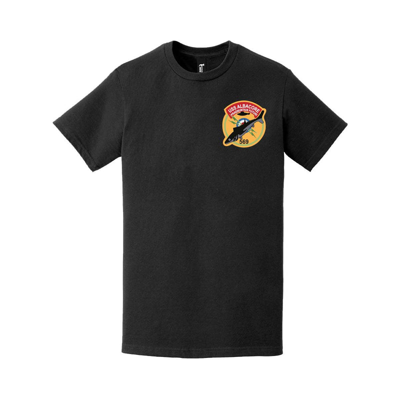 USS Albacore (AGSS-569) Left Chest Logo T-Shirt