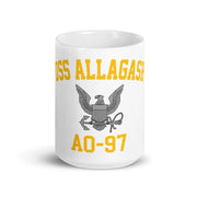USS Allagash (AO-97) White Coffee Mug Tactically Acquired   