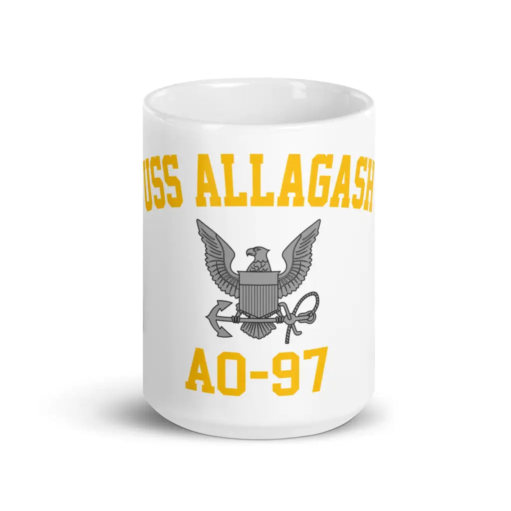 USS Allagash (AO-97) White Coffee Mug Tactically Acquired   