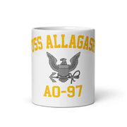 USS Allagash (AO-97) White Coffee Mug Tactically Acquired   
