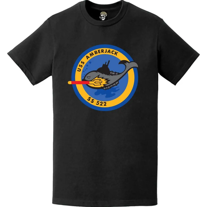 USS Amberjack (SS-522) Submarine Logo Emblem Crest T-Shirt