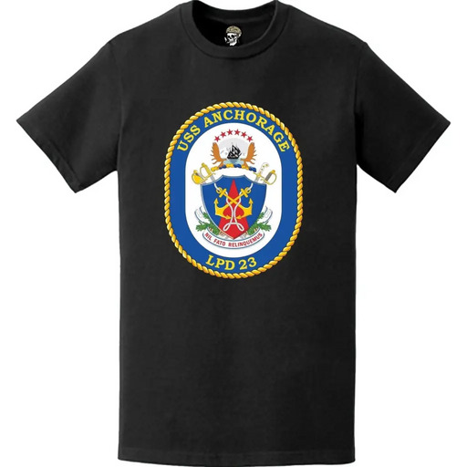USS Anchorage (LPD-23) Ship's Crest Emblem T-Shirt Tactically Acquired   