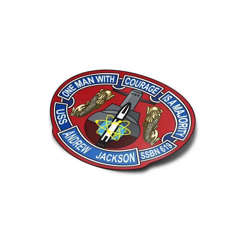 USS Andrew Jackson (SSBN-619) Die-Cut Vinyl Sticker Decal