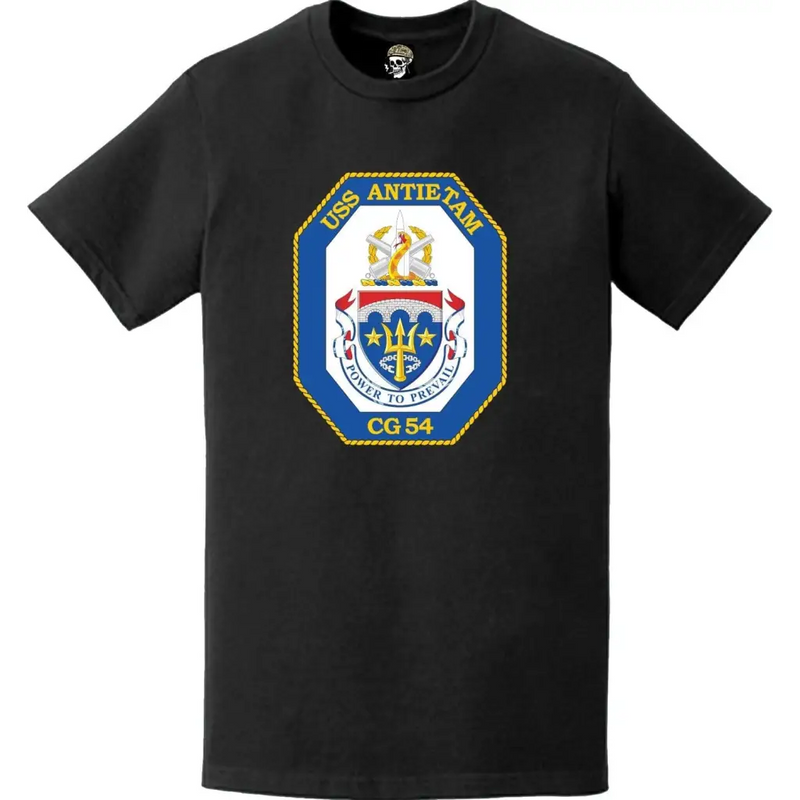 USS Antietam (CG-54) Ship's Crest Logo T-Shirt