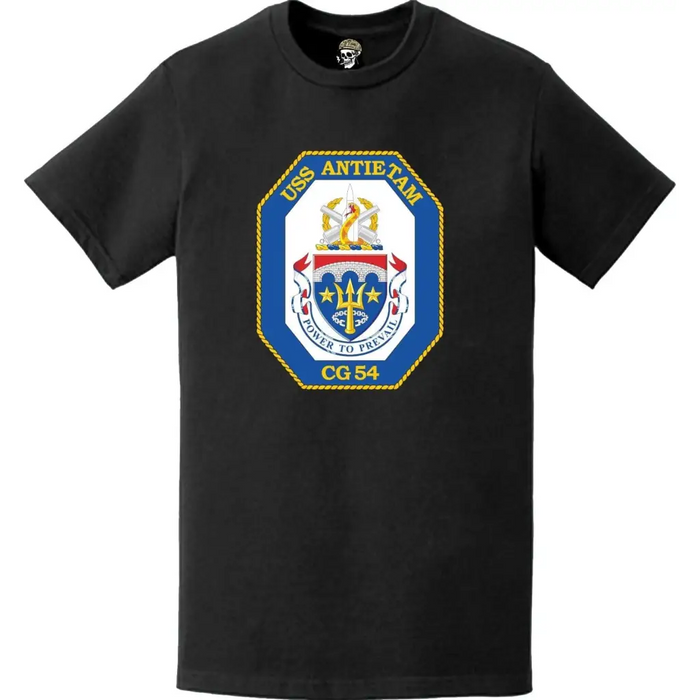 USS Antietam (CG-54) Ship's Crest Logo T-Shirt Tactically Acquired   