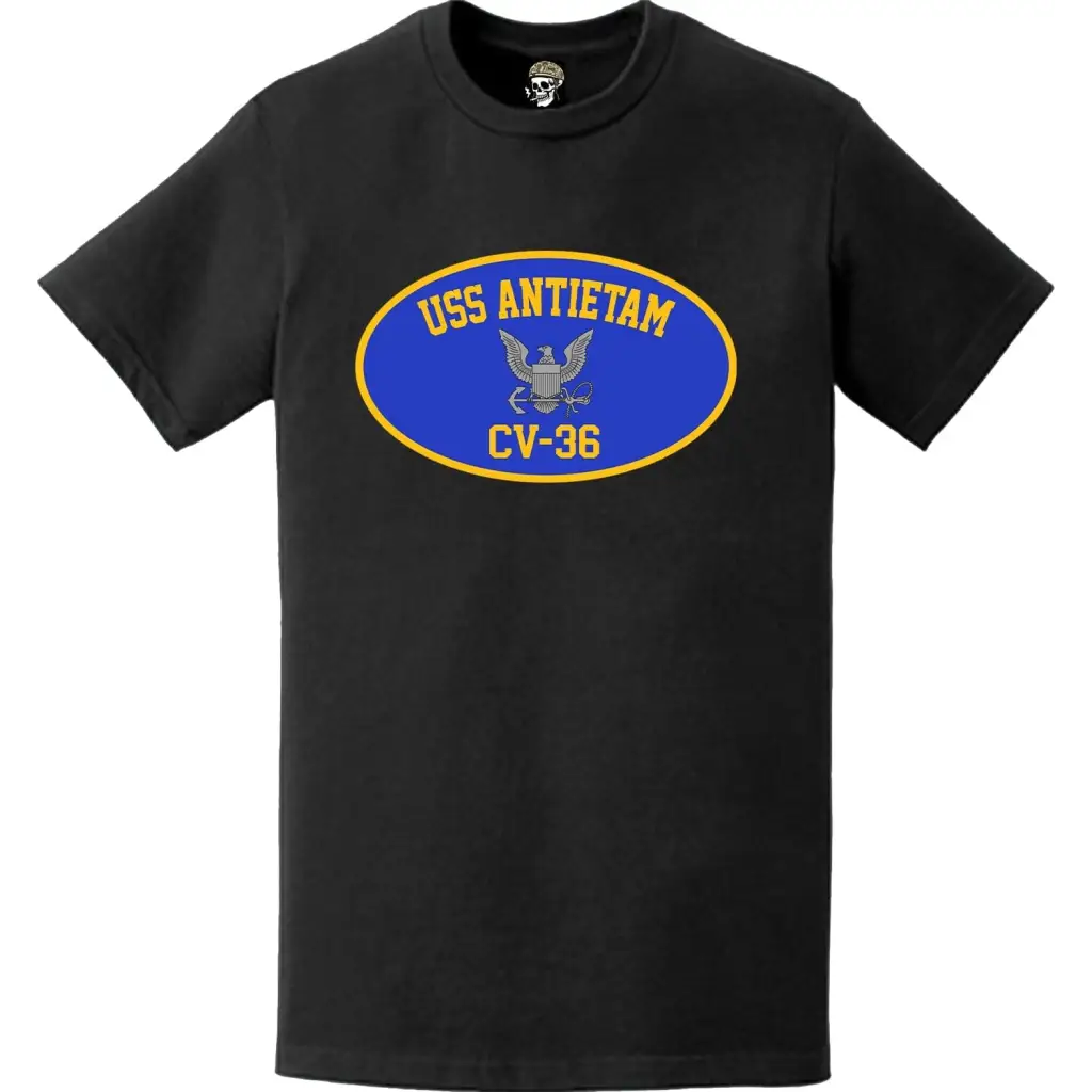 USS Antietam (CV-36) Aircraft Carrier T-Shirt Tactically Acquired   
