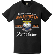 USS Antietam (CV-36) "Asiatic Queen" Since 1945 Aircraft Carrier Legacy T-Shirt Tactically Acquired   