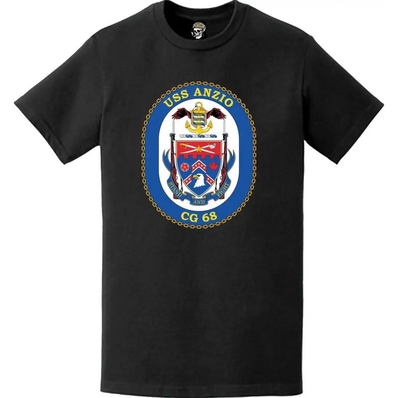 USS Anzio (CG-68) Ship's Crest Logo T-Shirt