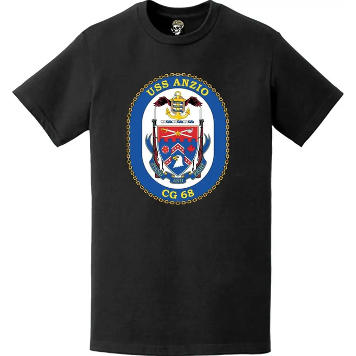 USS Anzio (CG-68) Ship's Crest Logo T-Shirt Tactically Acquired   