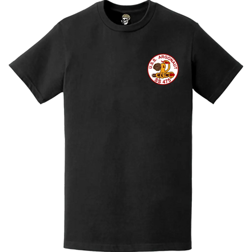 USS Argonaut (SS-475) Submarine Left Chest Logo Emblem T-Shirt Tactically Acquired   