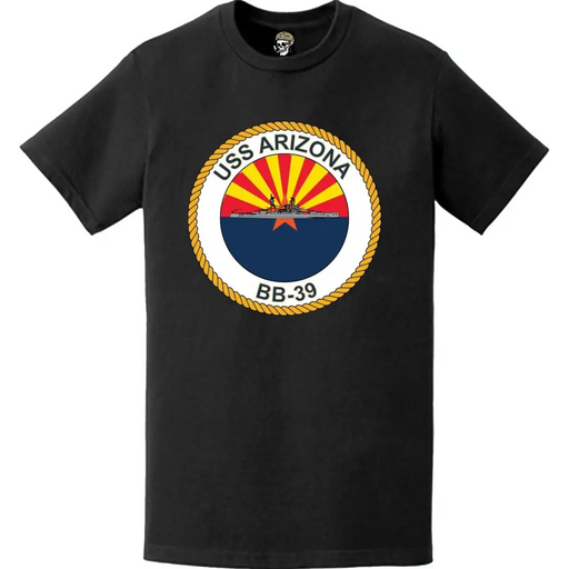 USS Arizona (BB-39) Battleship Logo Emblem T-Shirt Tactically Acquired   