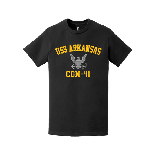 USS Arkansas (CGN-41) Navy Eagle Emblem T-Shirt Tactically Acquired   