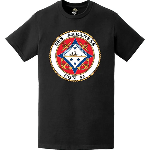 USS Arkansas (CGN-41) Ship's Crest Logo T-Shirt Tactically Acquired   