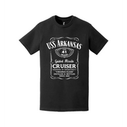 USS Arkansas (CGN-41) Whiskey Label Logo T-Shirt Tactically Acquired   