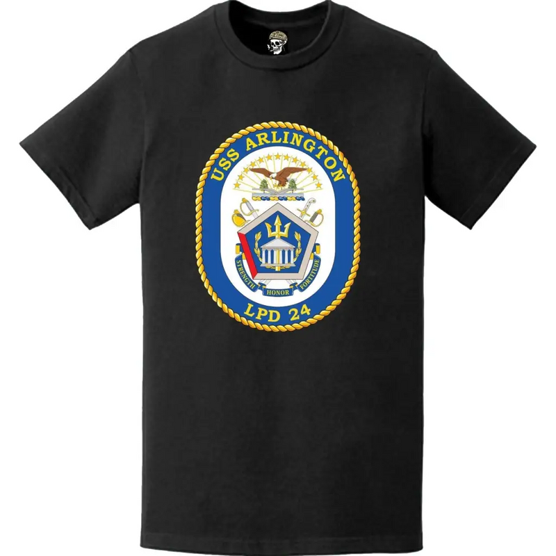 USS Arlington (LPD-24) Ship's Crest Emblem T-Shirt