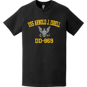 USS Arnold J. Isbell (DD-869) Commemorative Logo Veteran T-Shirt Tactically Acquired   