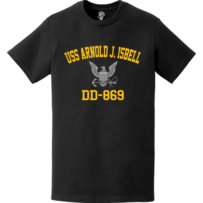 USS Arnold J. Isbell (DD-869) Commemorative Logo Veteran T-Shirt Tactically Acquired   