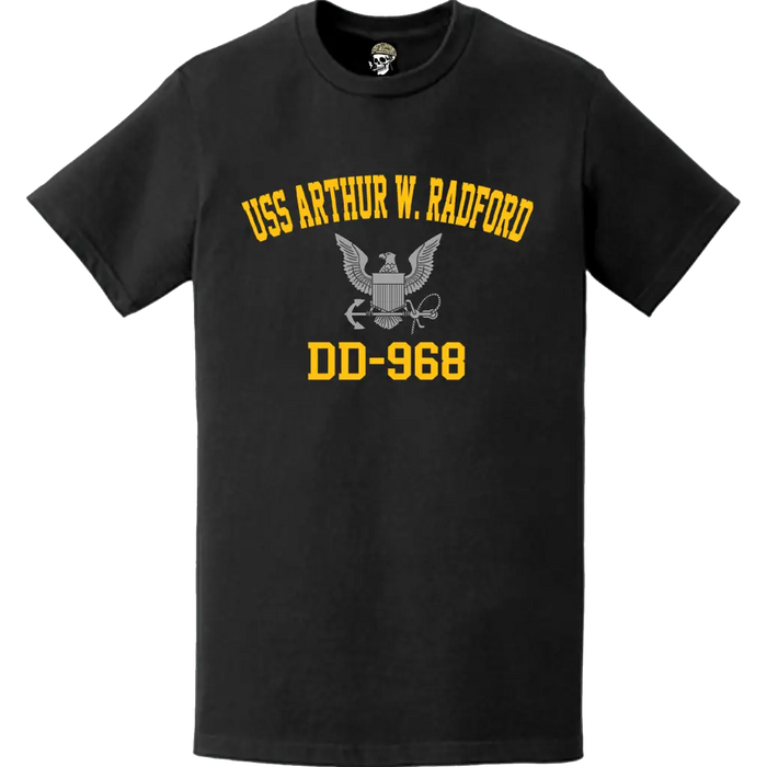 USS Arthur W. Radford (DD-968) Commemorative Logo Veteran T-Shirt Tactically Acquired   