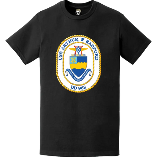 USS Arthur W. Radford (DD-968) Ship's Crest Logo T-Shirt Tactically Acquired   