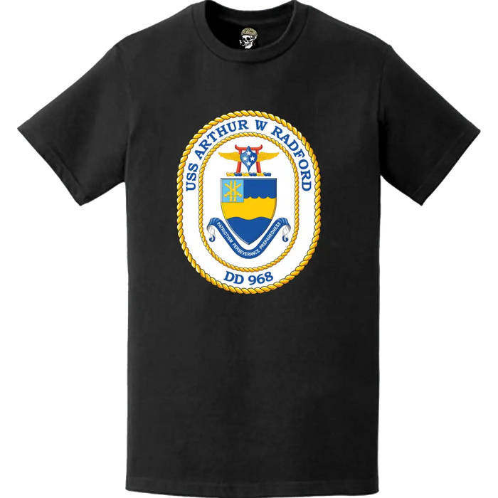 USS Arthur W. Radford (DD-968) Ship's Crest Logo T-Shirt Tactically Acquired   