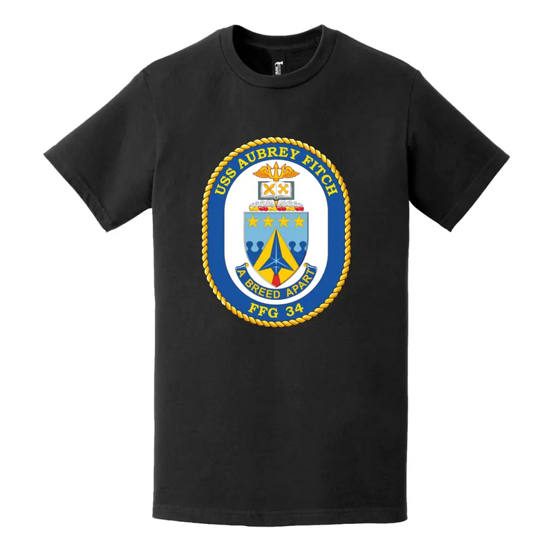 USS Aubrey Fitch (FFG-34) Logo Emblem T-Shirt
