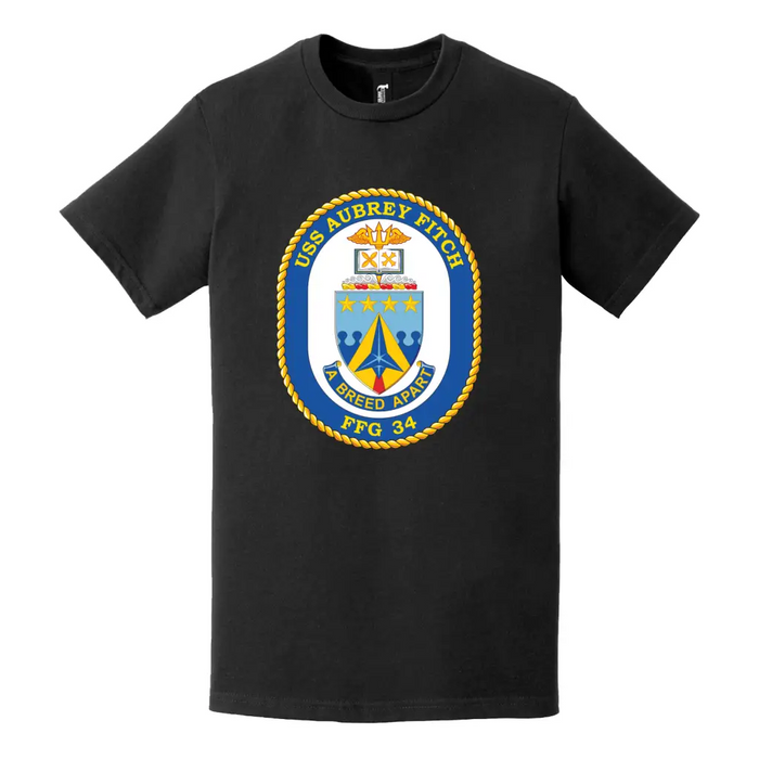 USS Aubrey Fitch (FFG-34) Logo Emblem T-Shirt Tactically Acquired   